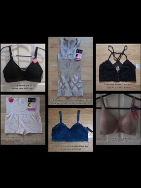 Bra/lingerie/shapewear bundle! All Sz 2x/3x & ALL BRAND NEW! TOTAL MSRP $260.99